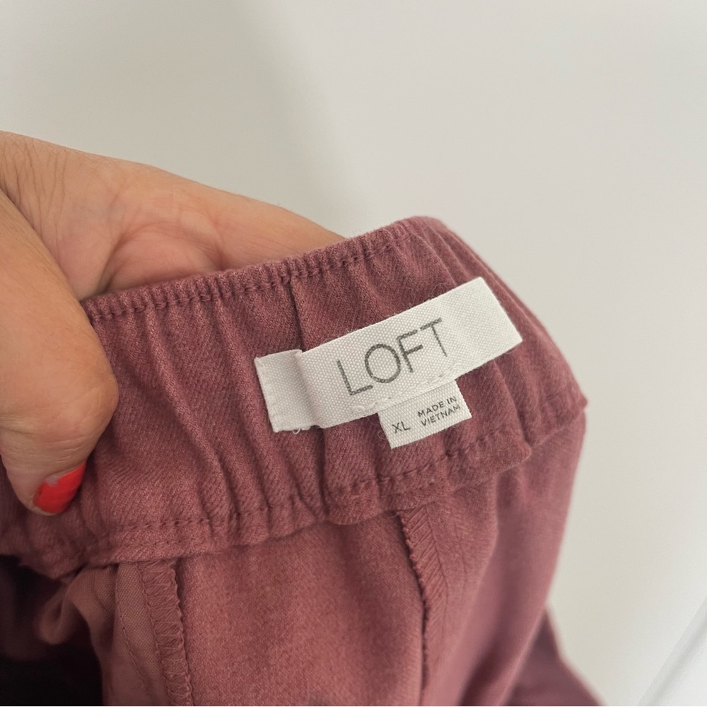 LOFT Pink Women's Trousers - Picture 5 of 10